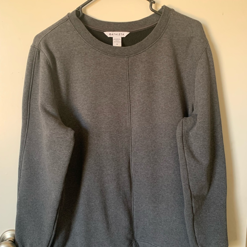 Athleta Men's Charcoal Gray Crewneck Sweatshirt